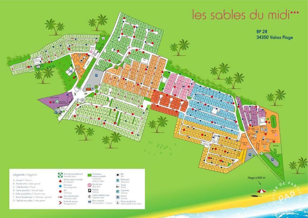 Les Sable Du Midi 3 Hotel Valras-Plage Buitenkant foto