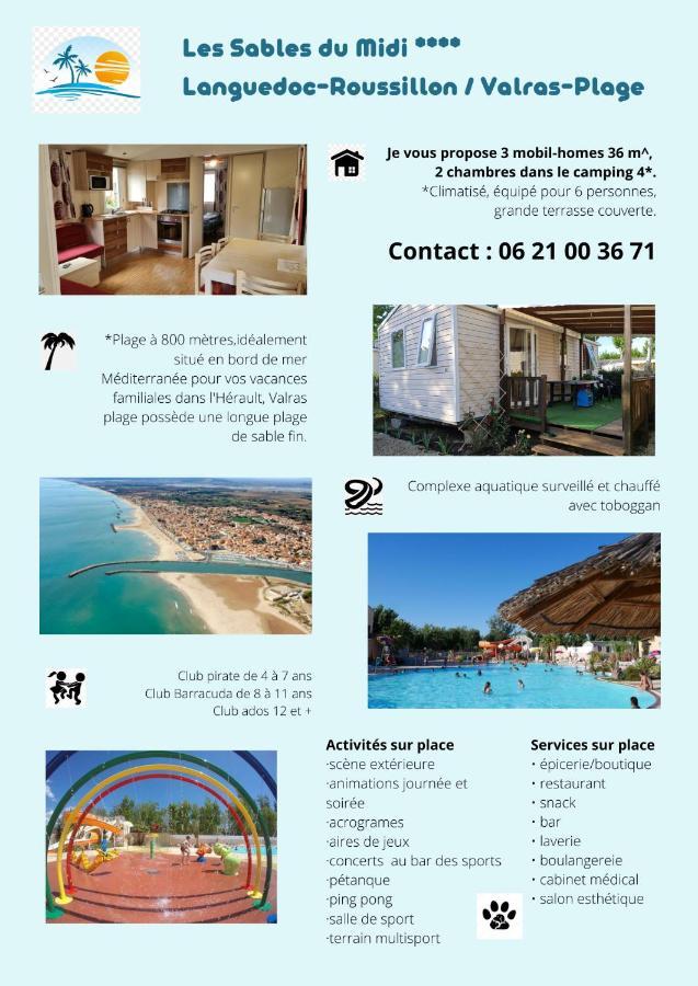 Les Sable Du Midi 3 Hotel Valras-Plage Buitenkant foto